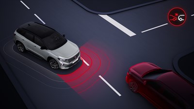 freinage d'urgence intersection - safety control -  Renault Austral full hybrid E-Tech 