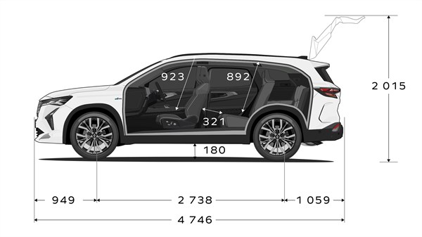 dimensions - Renault Espace full hybrid E-Tech