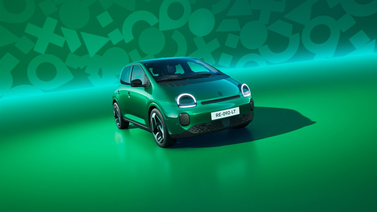 vert absolu - Renault Twingo E-Tech électrique