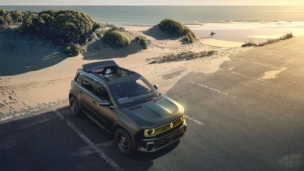 teinte vert satiné - R4 flower power concept - Renault