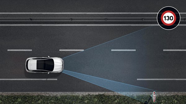 Alerte de survitesse avec reconnaissance des panneaux de signalisation